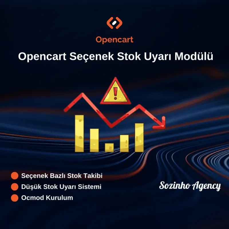 Opencart Seçenek Stok Uyarı Modülü