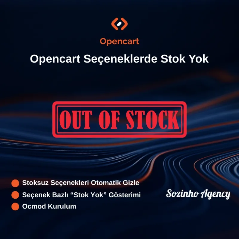 Opencart Seçeneklerde Stok Yok 