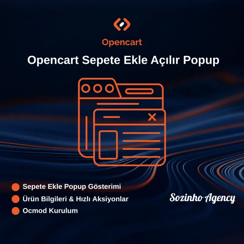 Opencart Sepete Ekle Açılır Popup Modülü