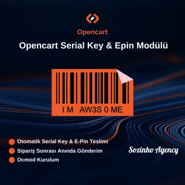 Opencart Serial Key & Epin Modülü Opencart Serial Key & Epin Modülü