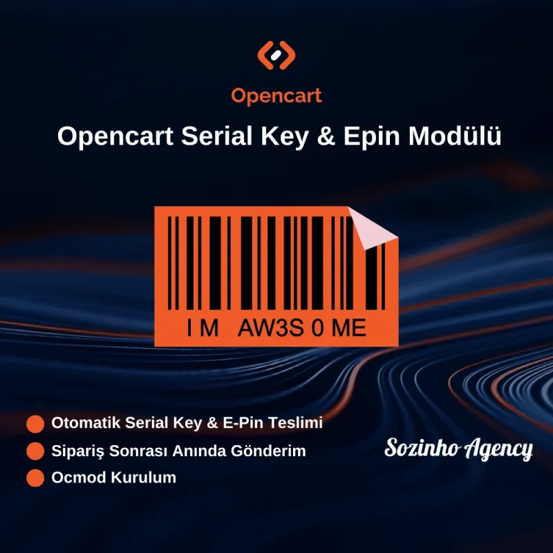 Opencart Serial Key & Epin Modülü