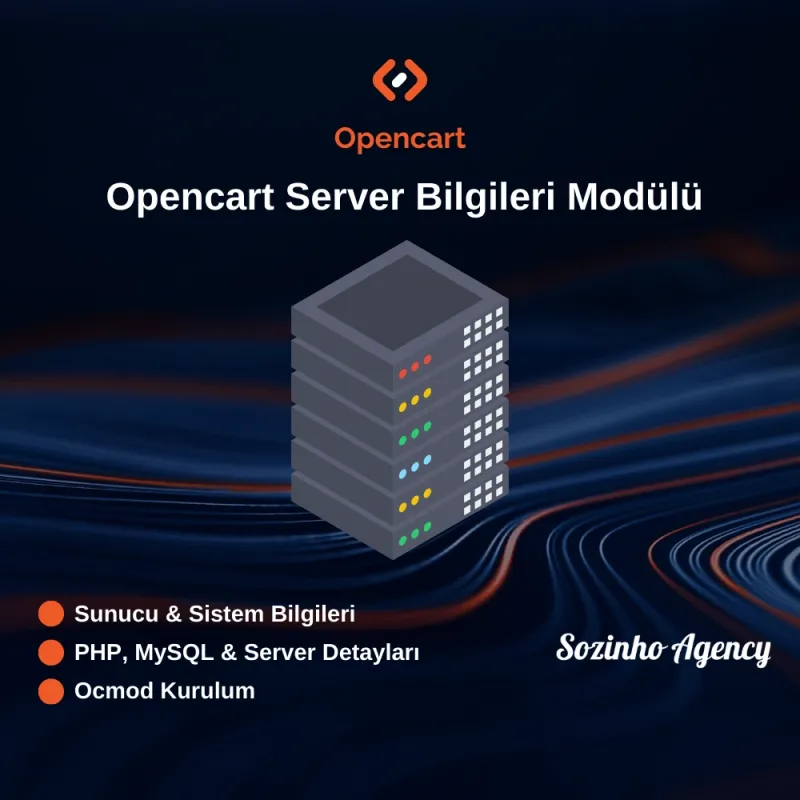 Opencart Server Bilgileri Modülü