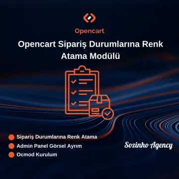 Opencart Sipariş Durumlarına Renk Atama Modülü Opencart Sipariş Durumlarına Renk Atama Modülü