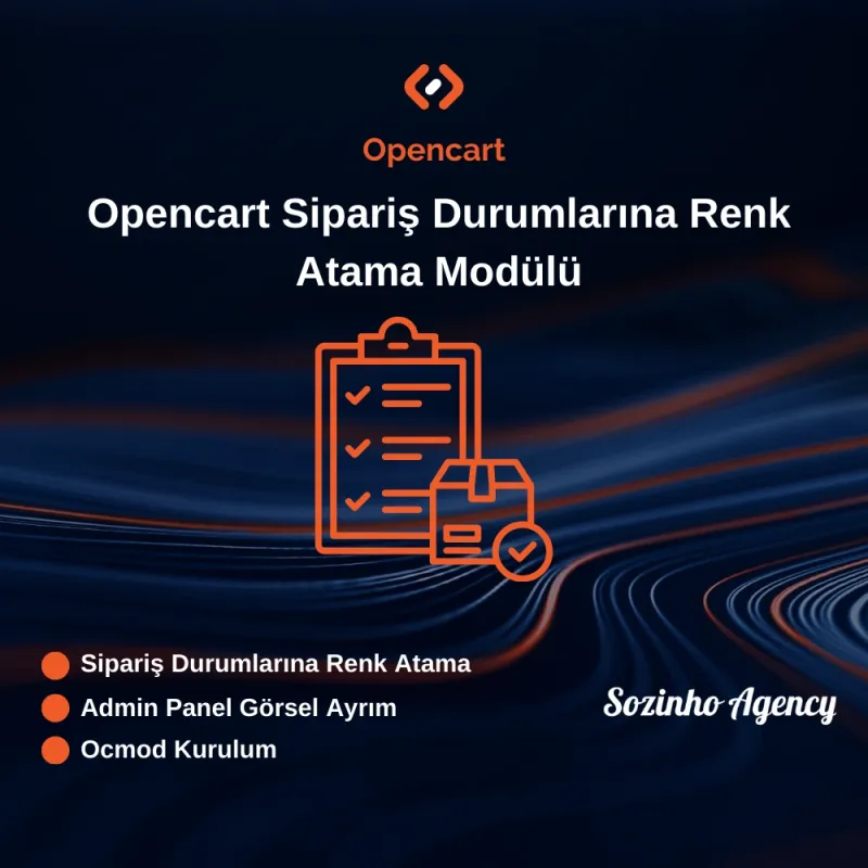 Opencart Sipariş Durumlarına Renk Atama Modülü
