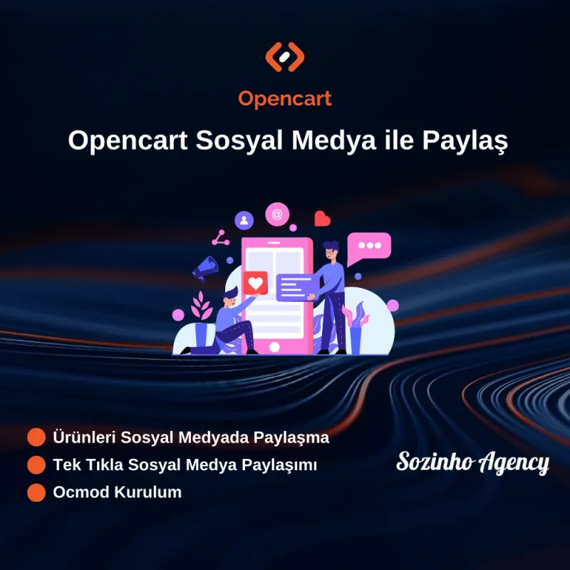 Opencart Sosyal Medya ile Paylaş Modülü