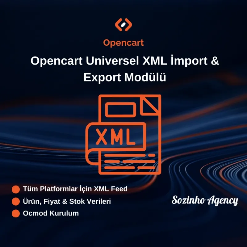 Opencart Universel XML İmport & Export Modülü