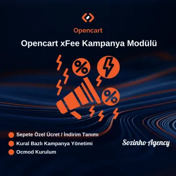Opencart xFee Kampanya Modülü