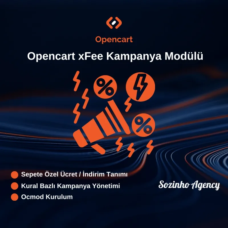 Opencart xFee Kampanya Modülü
