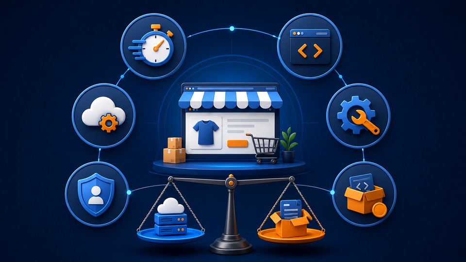 E-ticaret altyapısı seçerken hız kod kontrolü özelleştirme bakım veri ve maliyet kriterleri